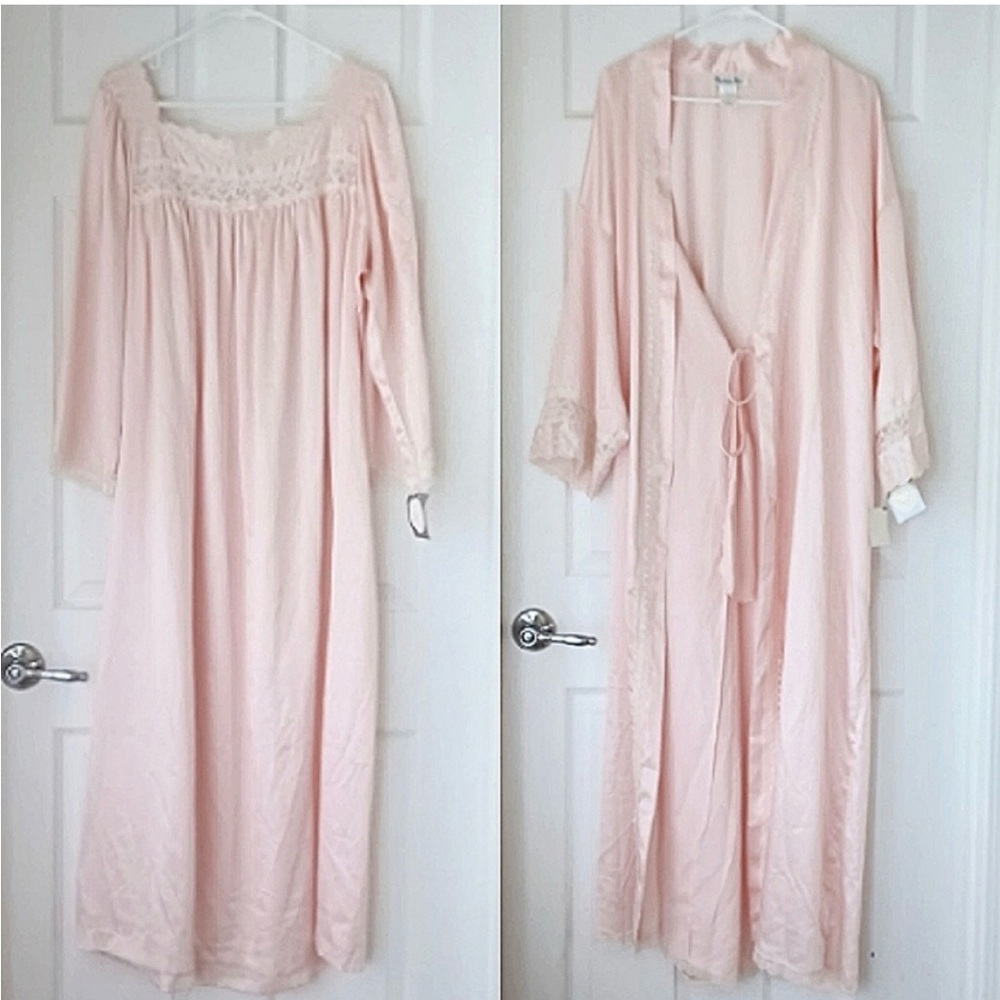 Vintage Christian Dior nightgown and robe set